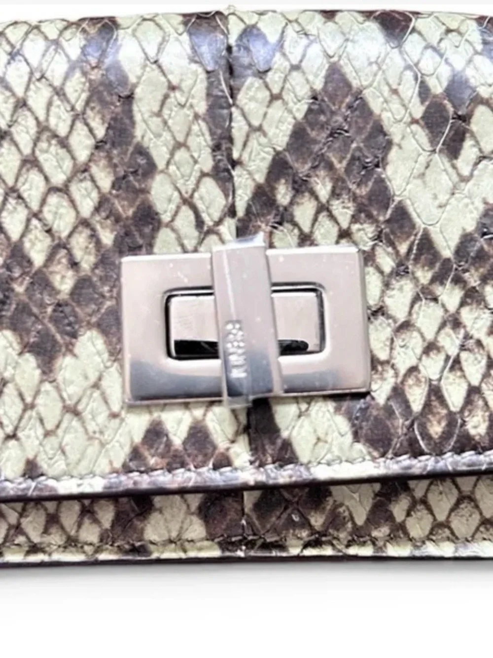 Fendi Peekaboo Mini Snakeskin Wallet BNIB